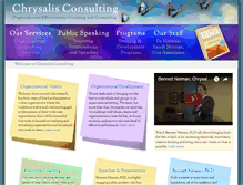 Tablet Screenshot of chrysalis-consulting.com